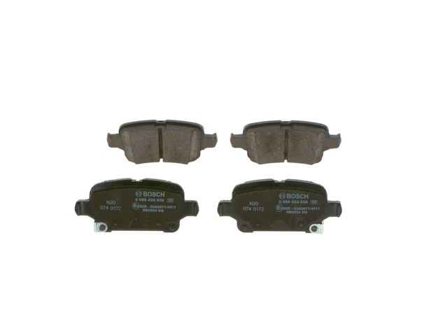 BOSCH 0986424839 Колодки тормозные задние дисковые в наличии Харьков
