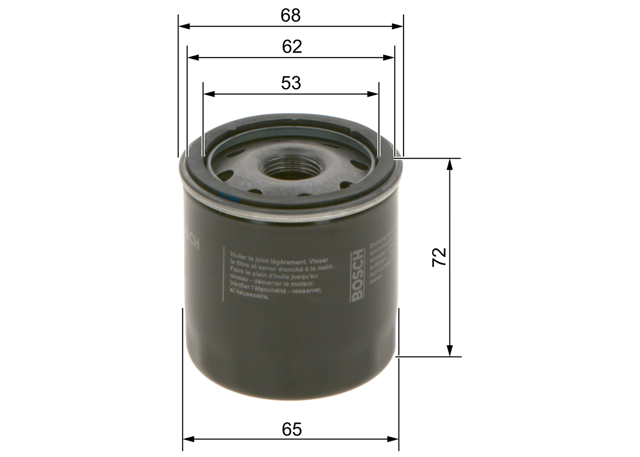 BOSCH 0986452028 Фильтр масляный в наличии Павлоград