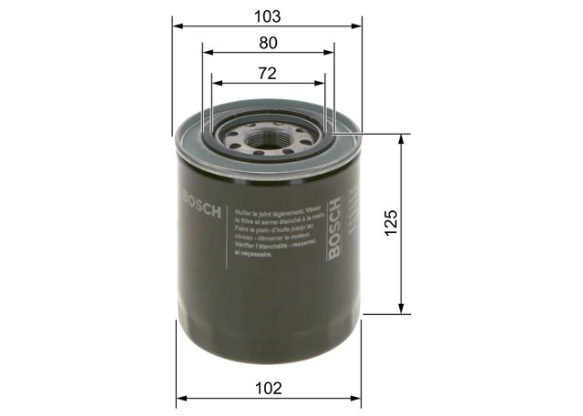 0986452062 BOSCH Масляный фильтр купить в Украина