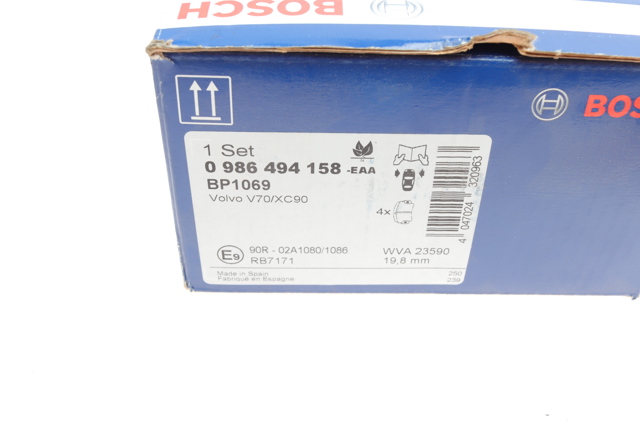 0986494158 BOSCH Колодки тормозные передние дисковые купить в Полтава