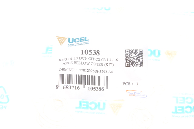 UC-EL 10538 Пыльник ШРУСа наружный в наличии Павлоград