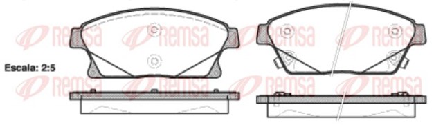 REMSA 143102 Колодки тормозные передние дисковые в наличии Хмельницкий