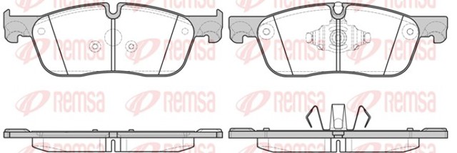 REMSA 163310 Колодки тормозные передние дисковые в наличии Черкассы
