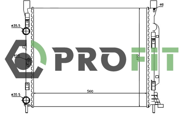 PROFIT 17400182 Радиатор в наличии Черновцы