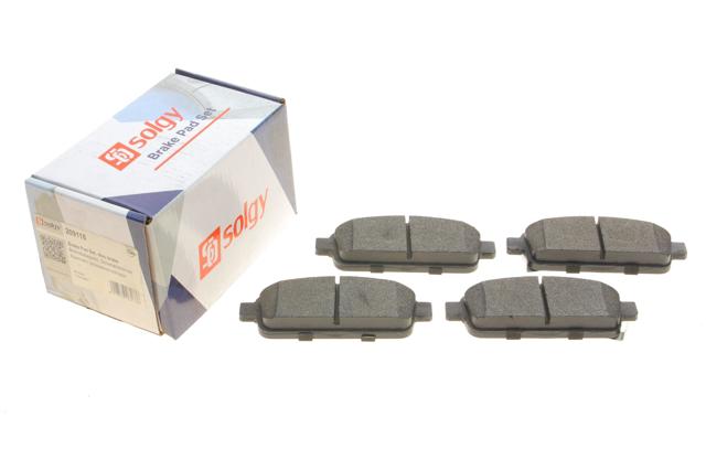 SOLGY 209118 Колодки тормозные задние дисковые в наличии Украина