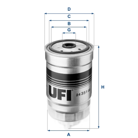 UFI 2435100 Фильтр топливный в наличии Киев