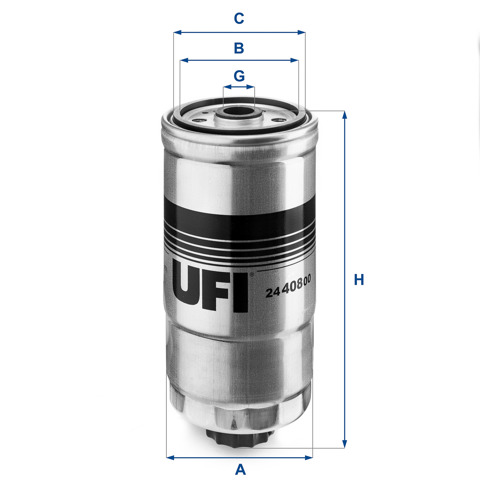 Фильтр топливный 2440800 UFI