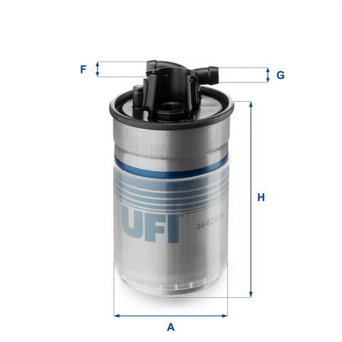 UFI 2442400 Фильтр топливный в наличии Полтава