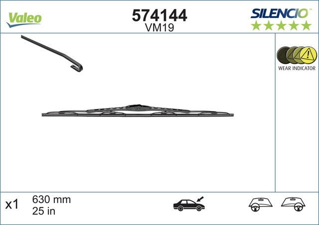 VALEO 574144 Щетки стеклоочистителя в наличии Черновцы