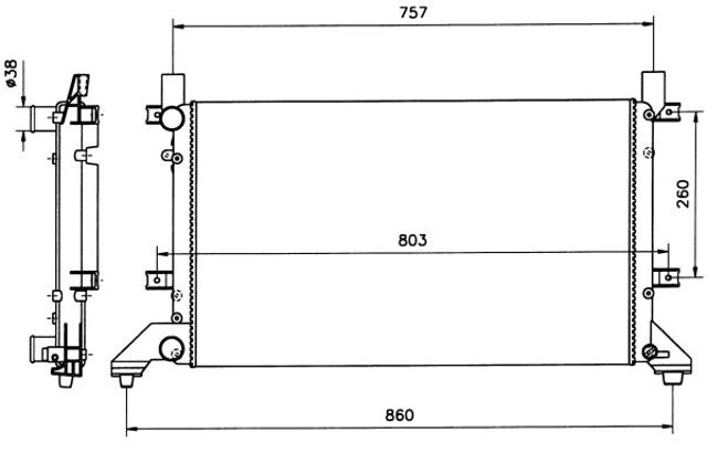 NRF 58240 Радиатор в наличии Черкассы