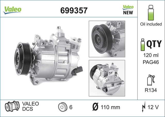 699357 VALEO Компрессор кондиционера купить в Черкассы