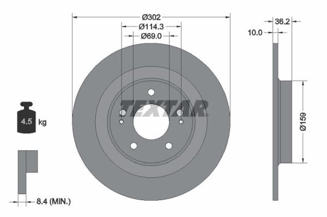 TEXTAR 92267403 Тормозные диски в наличии Одесса