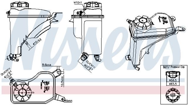 NISSENS 996268 Бачок системы охлаждения расширительный в наличии Харьков
