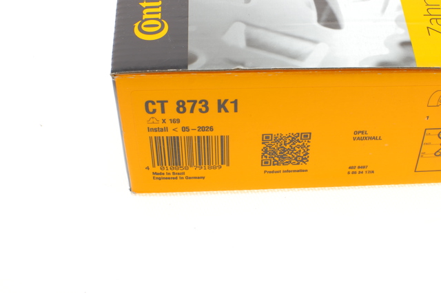 CONTINENTAL CT873K1 Комплект ГРМ в наличии Украина
