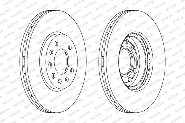 DDF1042C FERODO Передние тормозные диски купить в Ровно