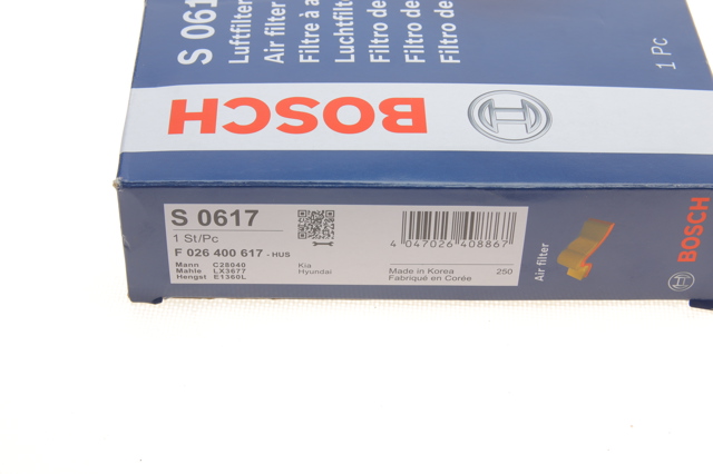 F026400617 BOSCH Воздушный фильтр купить в Ирпень