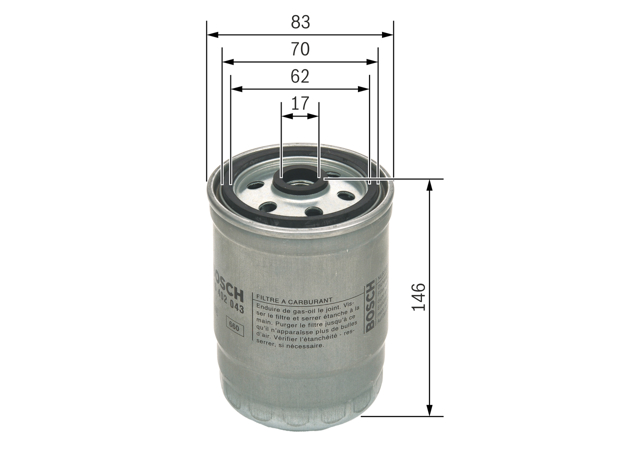 Фильтр топливный F026402043 BOSCH
