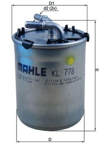KL778 MAHLE Топливный фильтр купить в Кривой Рог