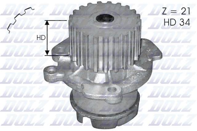 Насос системы охлаждения L124 DOLZ