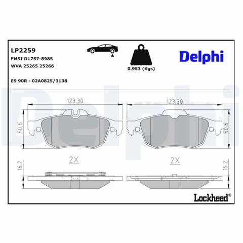 Колодки тормозные задние, дисковые Renault Latitude
