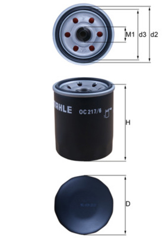 MAHLE OC2176 Масляный фильтр в наличии Одесса