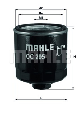 OC295 MAHLE Фильтр масляный купить в Ужгород