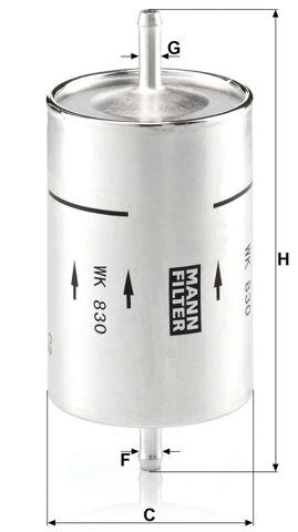 MANN WK830 Фильтр топливный в наличии Одесса