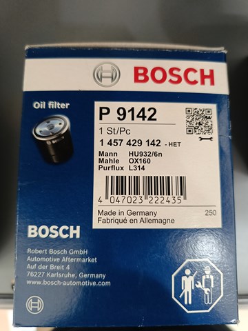 BOSCH 1457429142 Фильтр масляный в наличии Ирпень