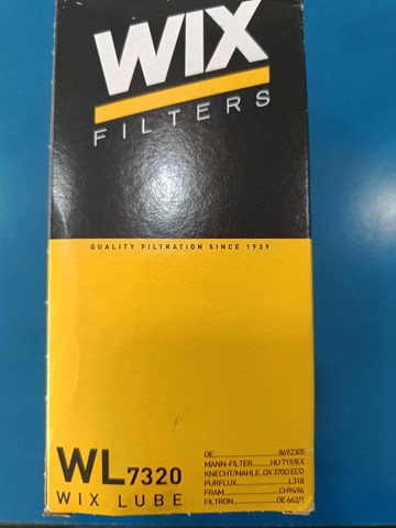 WIX WL7320 Фильтр масляный в наличии Ужгород