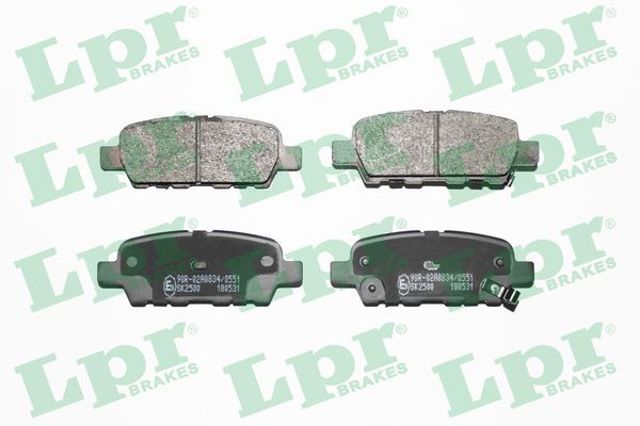 05P1862 LPR Задние тормозные колодки купить в Киев