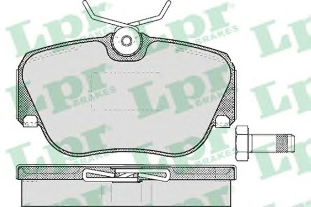 LPR 05P302 Колодки тормозные передние дисковые в наличии Черновцы