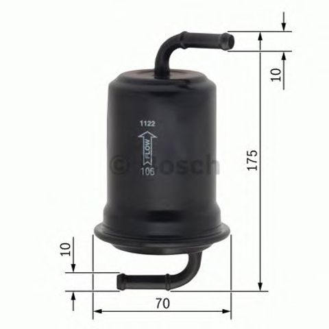0986450108 BOSCH Топливный фильтр купить в Тернополь