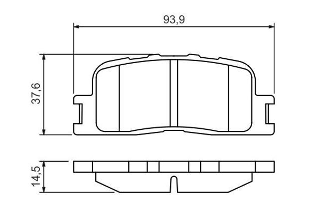BOSCH 0986494359 Колодки тормозные задние дисковые в наличии Полтава