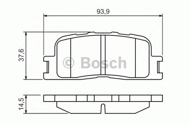 0986494359 BOSCH Задние тормозные колодки купить в Запорожье