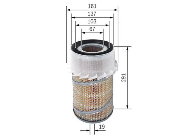 BOSCH 1457429933 Воздушный фильтр в наличии Украина