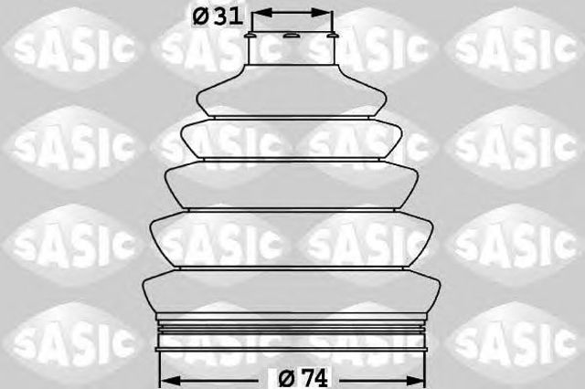 SASIC 1900017 Пыльник ШРУСа наружный в наличии Тернополь