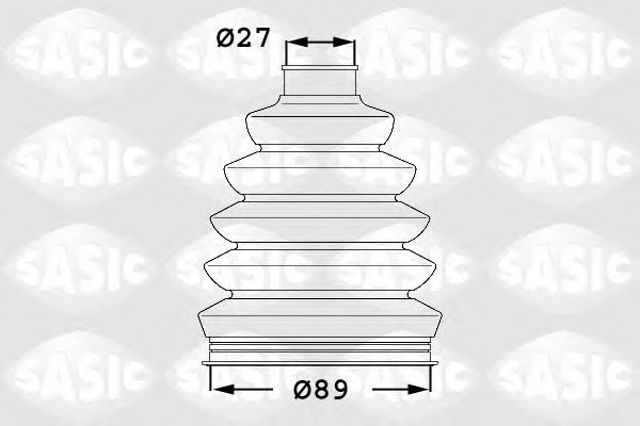 SASIC 1904003 Пыльник ШРУСа наружный в наличии Житомир