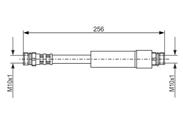 BOSCH 1987476284 Шланг тормозной задний в наличии Ужгород