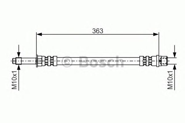 1987476295 BOSCH Шланг тормозной передний купить в Тернополь