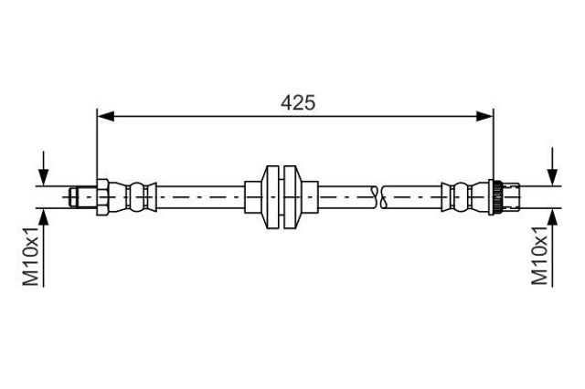 BOSCH 1987481567 Шланг тормозной передний в наличии Ужгород