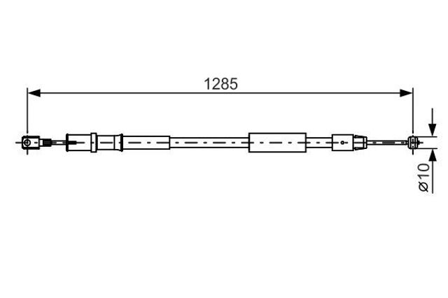 BOSCH 1987482026 Трос ручника в наличии Черновцы