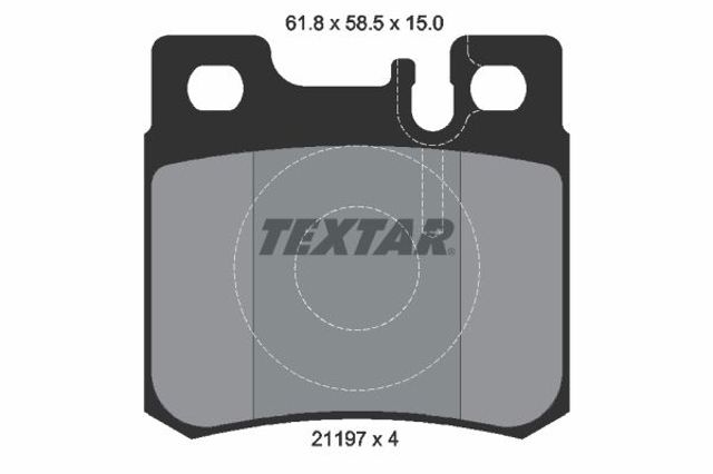 TEXTAR 2119701 Колодки тормозные задние дисковые в наличии Хмельницкий