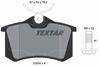 Задние тормозные пластины 2355401 TEXTAR