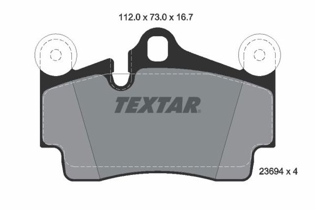 TEXTAR 2369402 Задние тормозные колодки в наличии Львов