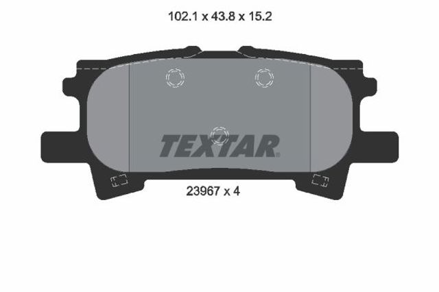 2396701 TEXTAR Задние тормозные колодки купить в Житомир