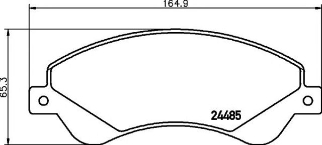 TEXTAR 2448501 Колодки тормозные передние дисковые в наличии Каменское