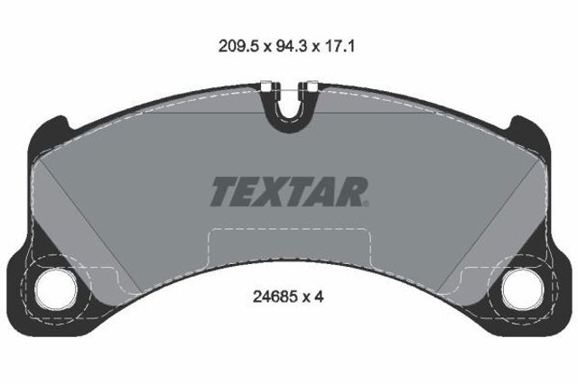 TEXTAR 2468501 Передние тормозные колодки в наличии Черновцы