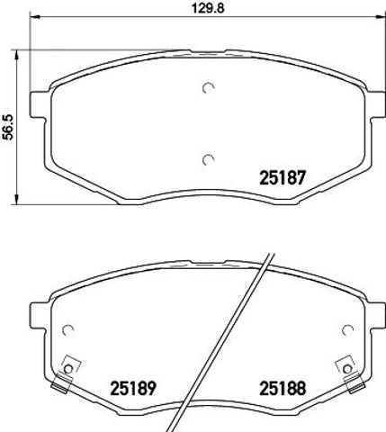 TEXTAR 2518701 Передние тормозные колодки в наличии Сумы