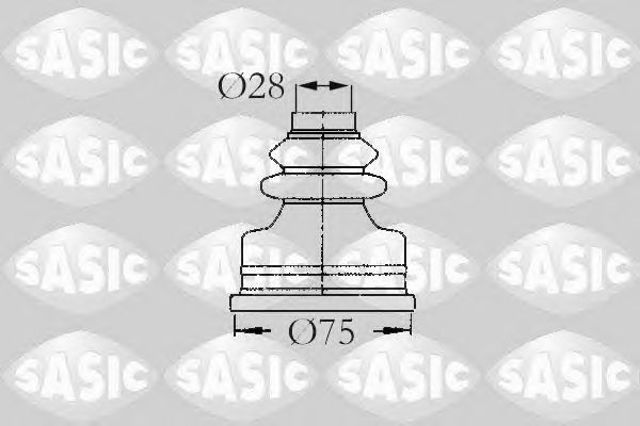 2873773 SASIC Пыльник ШРУСа внутренний купить в Винница