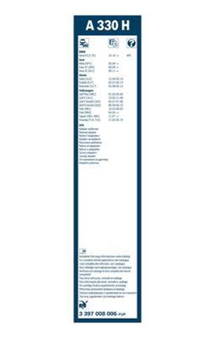 BOSCH 3397008006 Щетка-дворник заднего стекла в наличии Сумы